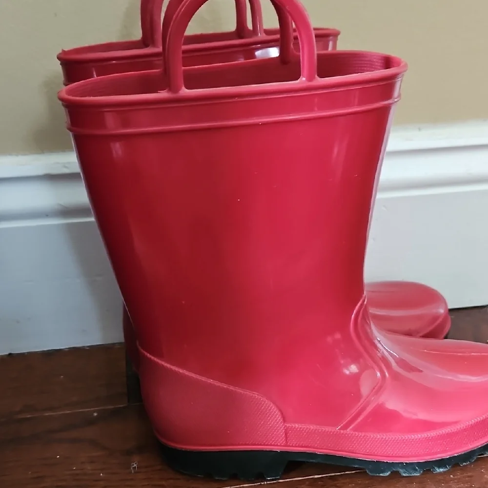 SeaDoo Kids Red Rain Boots - Picture 9 of 13